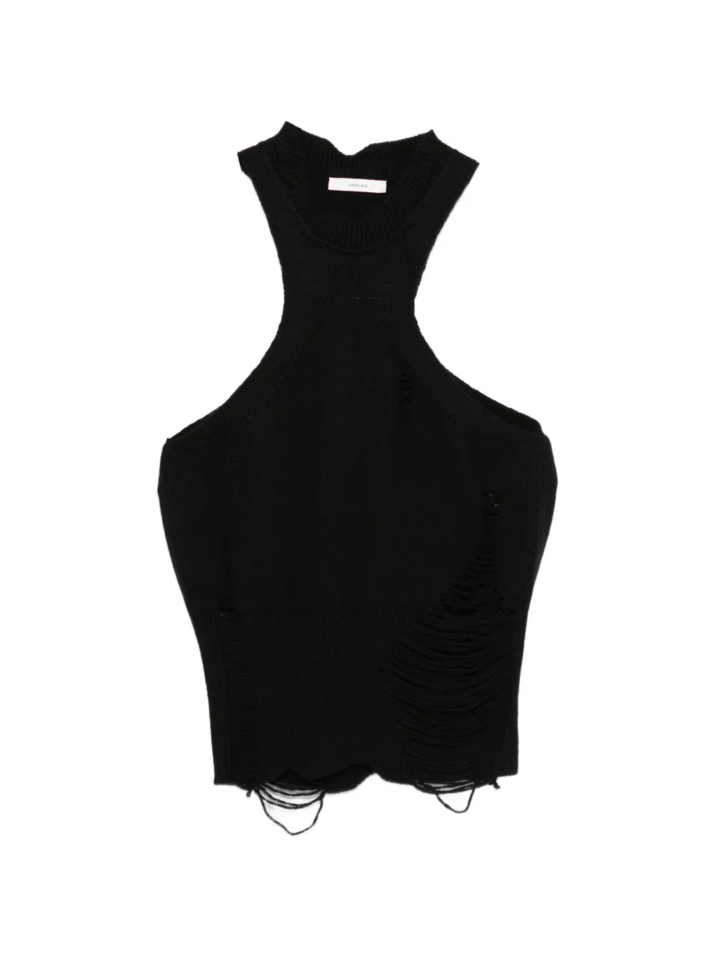 Haikure Liz ripped tank top - Schwarz