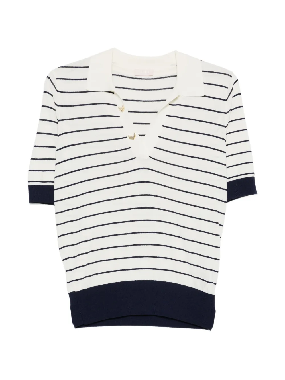 LIU JO striped polo top - Toni neutri