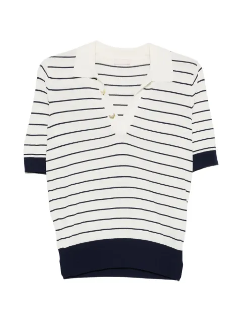 LIU JO striped polo top
