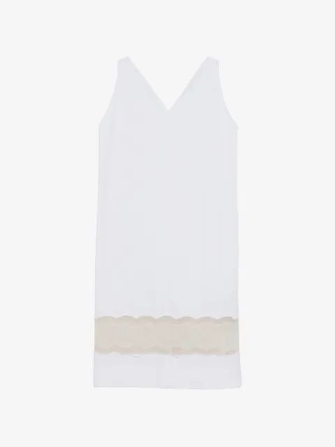 Carven V-neck lace midi dress