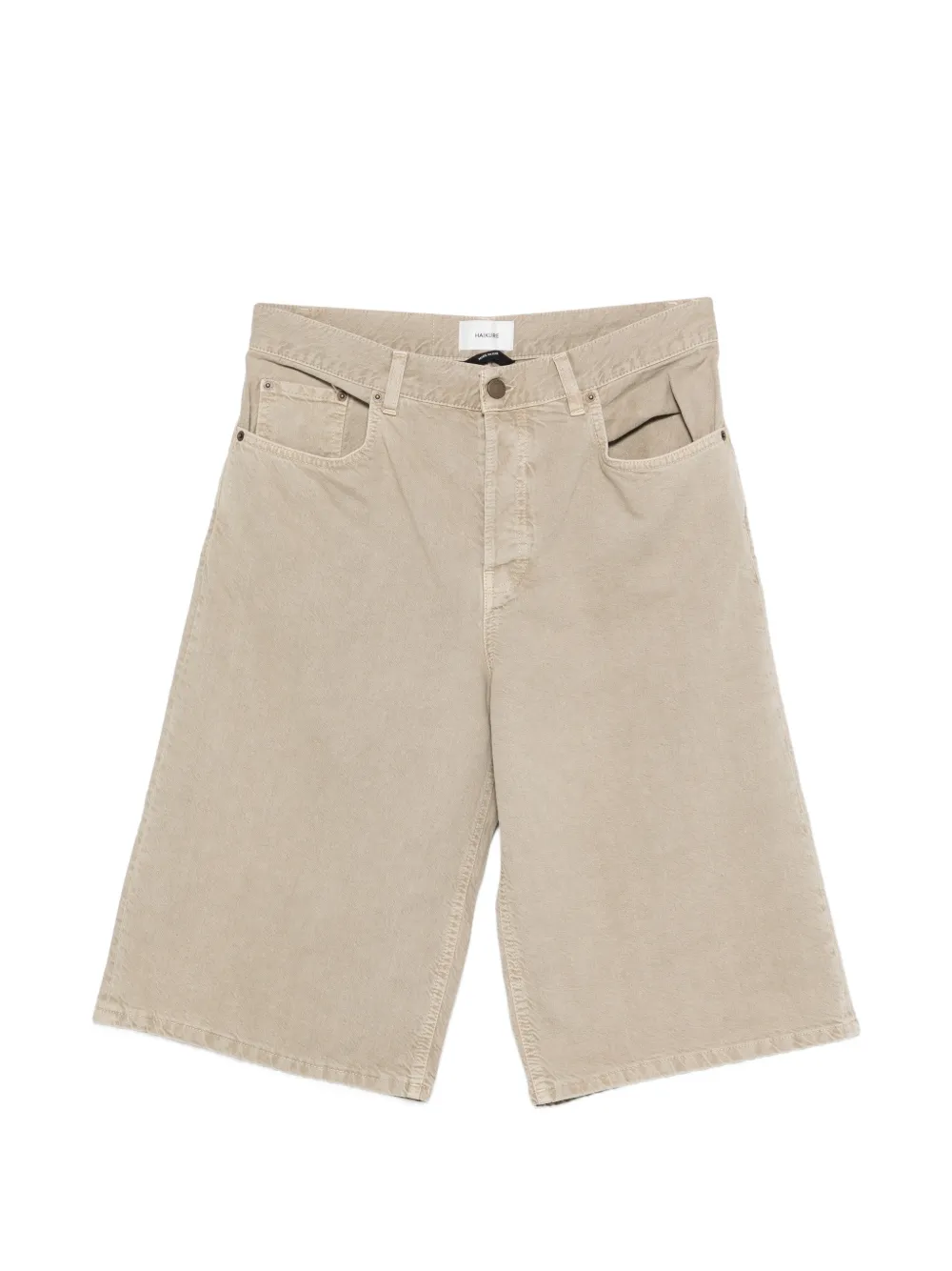 Haikure button bermuda shorts - Nude