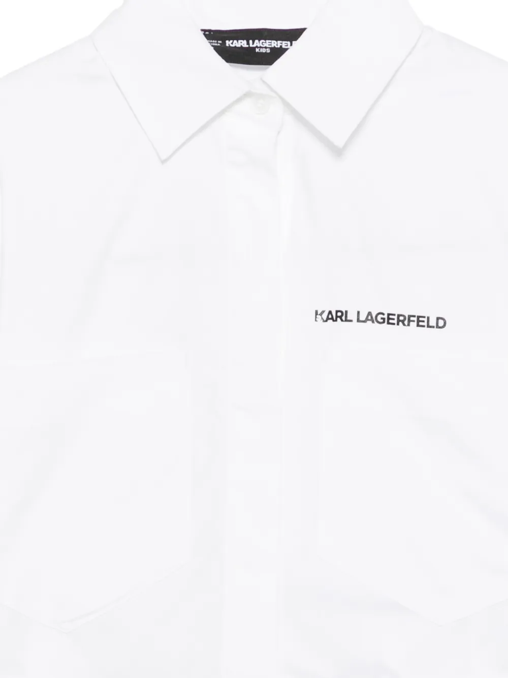 Karl Lagerfeld Kids Shirt met logo Wit