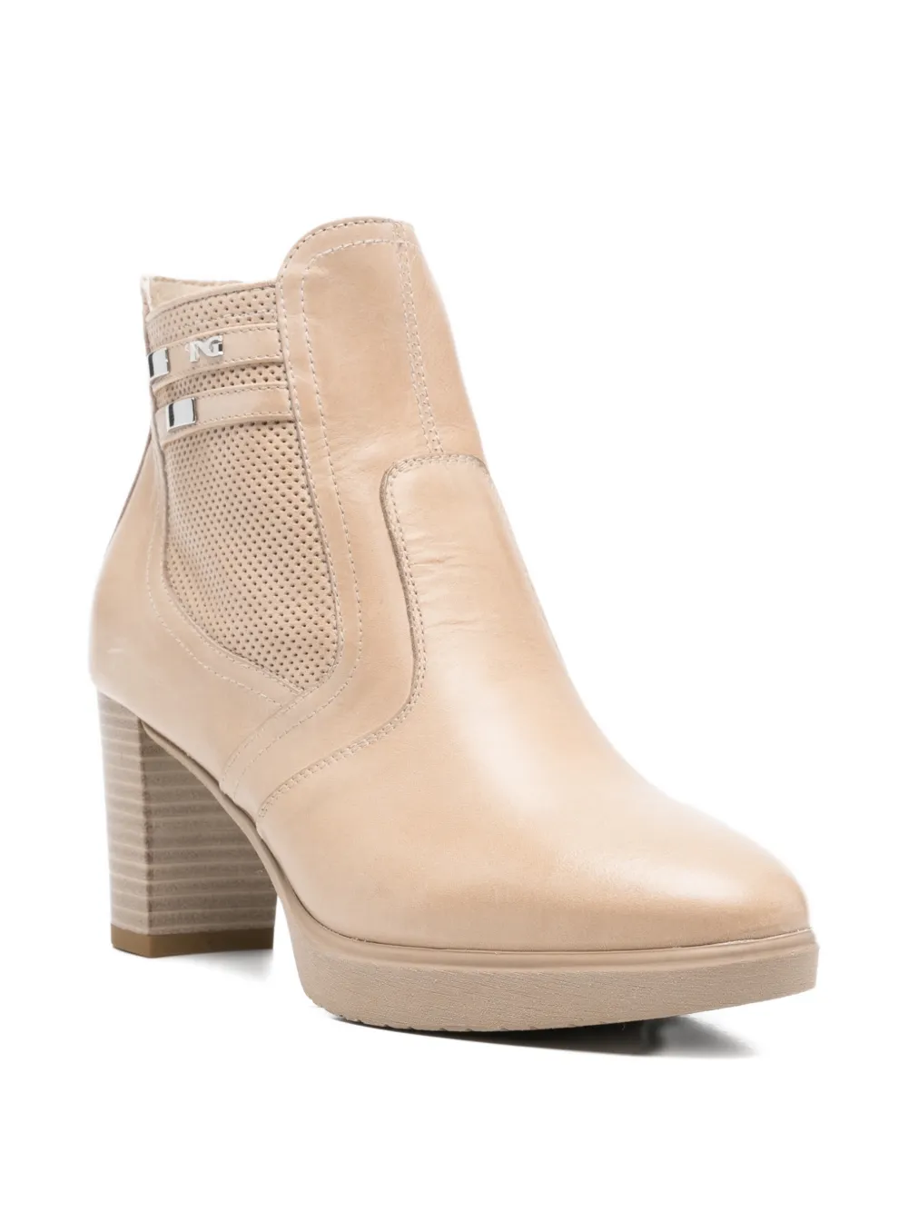  Nero Giardini Botas Con Correa Perforada - Neutro 