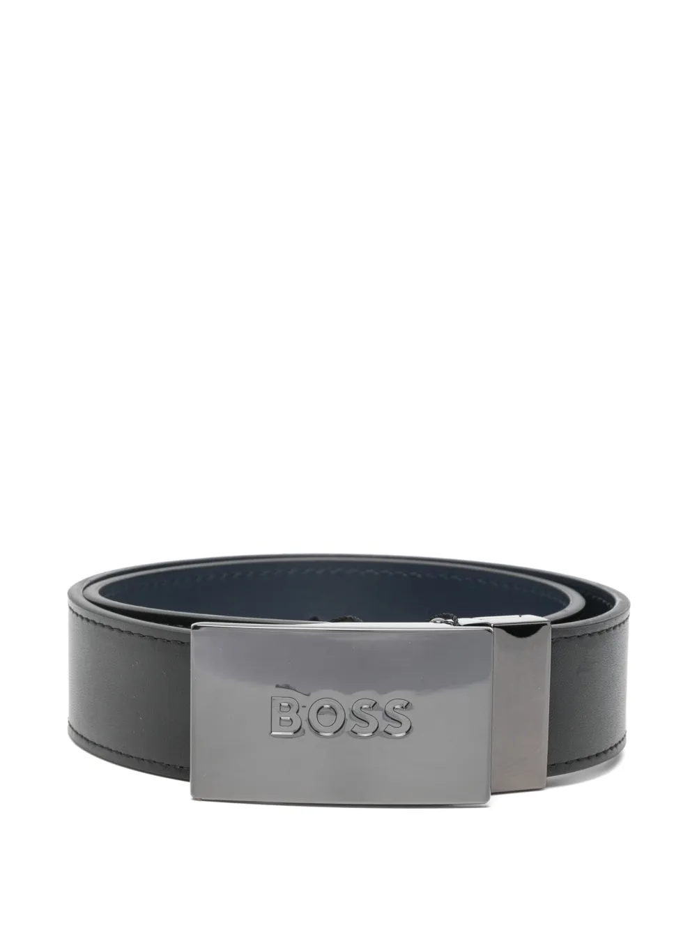 BOSS buckle reversible belt - Nero