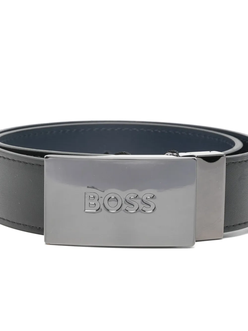  Boss Buckle Reversible Belt - Black 