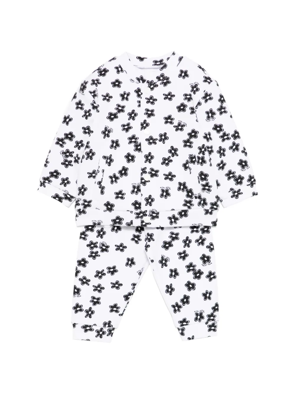 Marc Jacobs Kids floral-print trouser set - Bianco