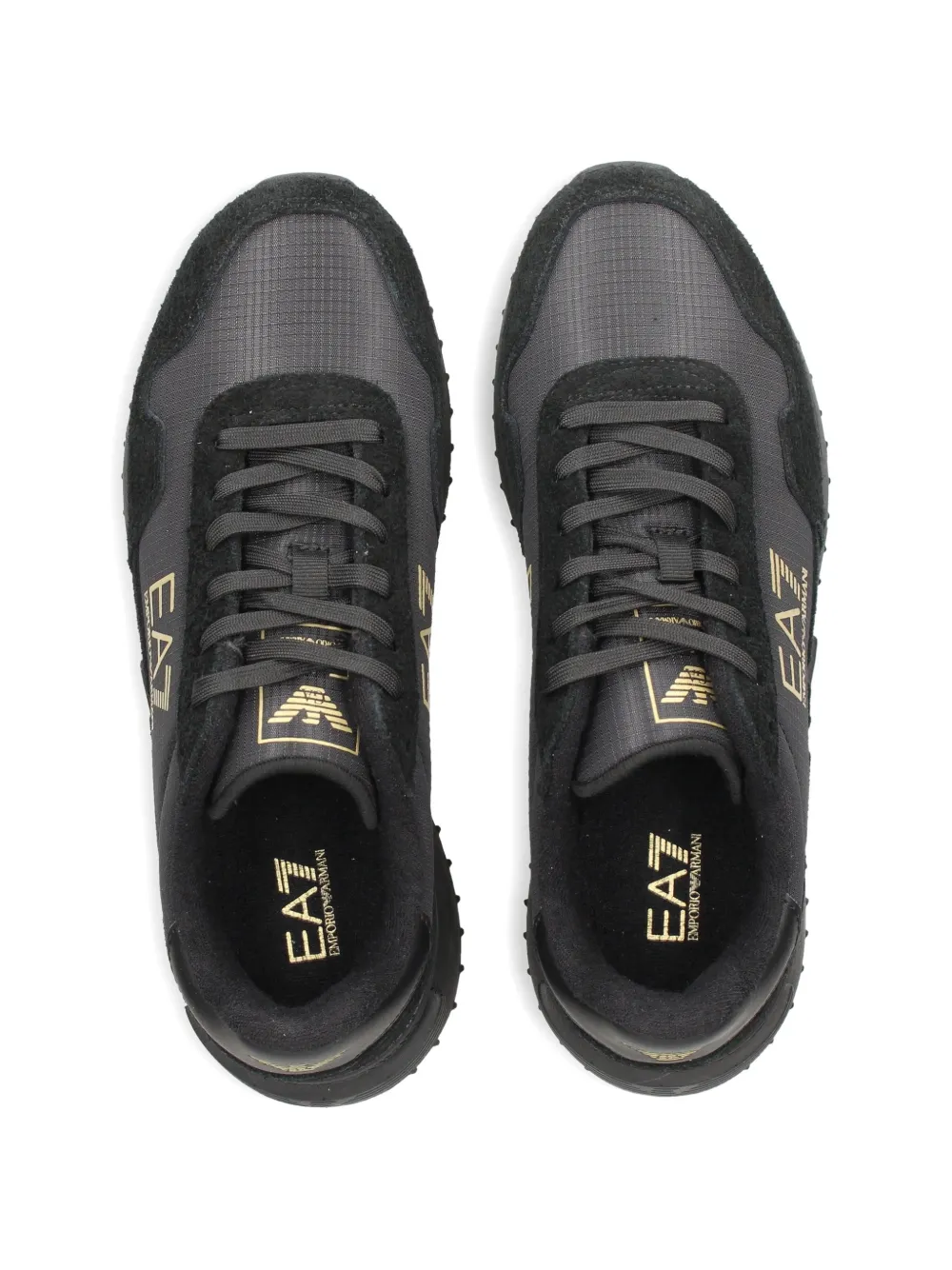 Ea7 Emporio Armani Sneakers met logo Zwart