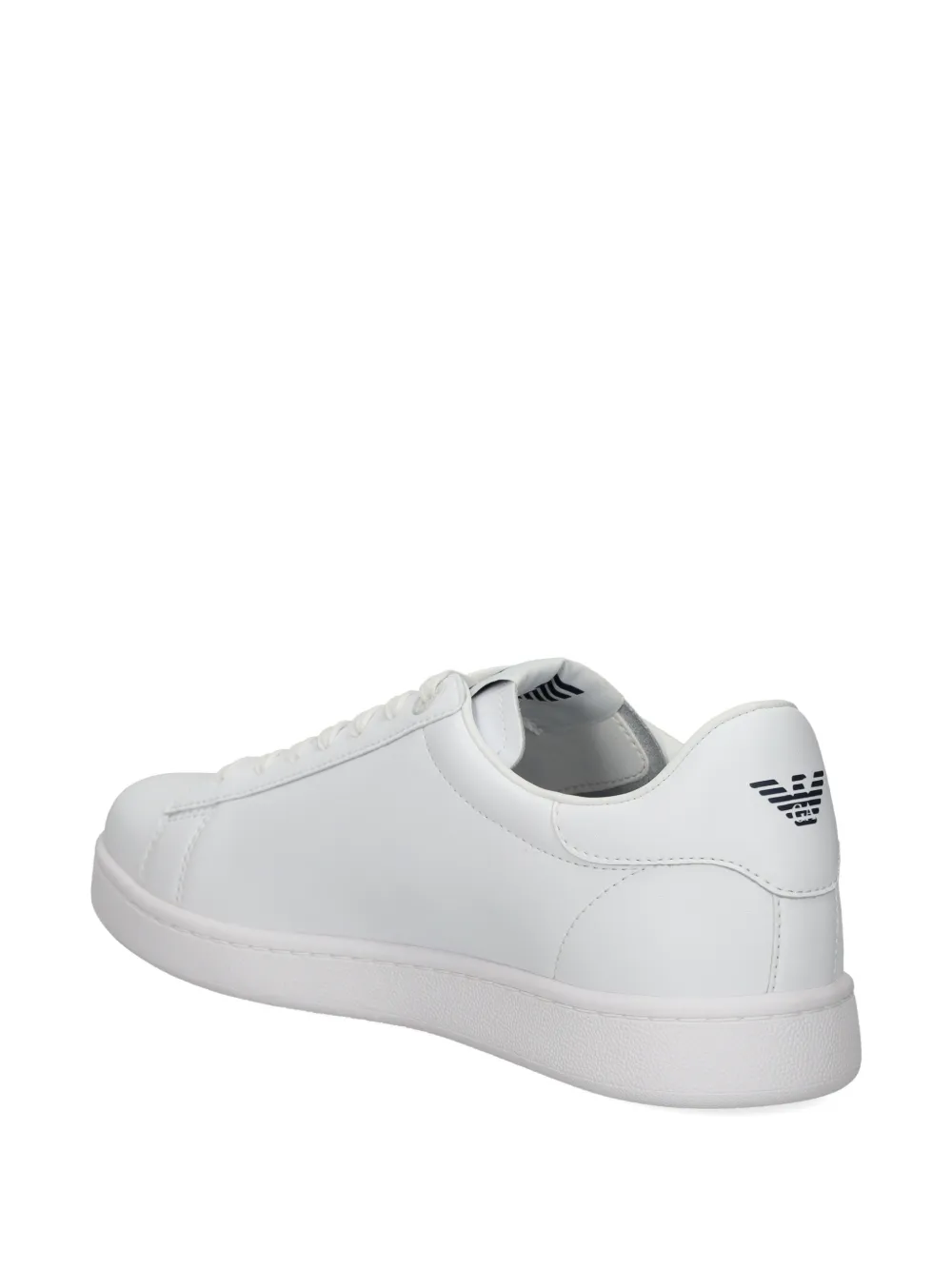 Ea7 Emporio Armani logo-embossed low-top sneakers Wit