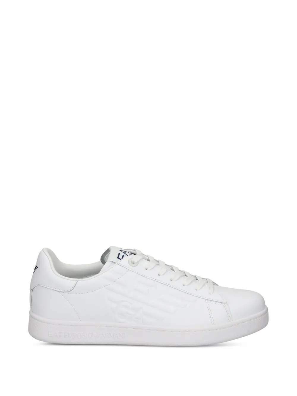 Ea7 Emporio Armani logo-embossed low-top sneakers - Bianco