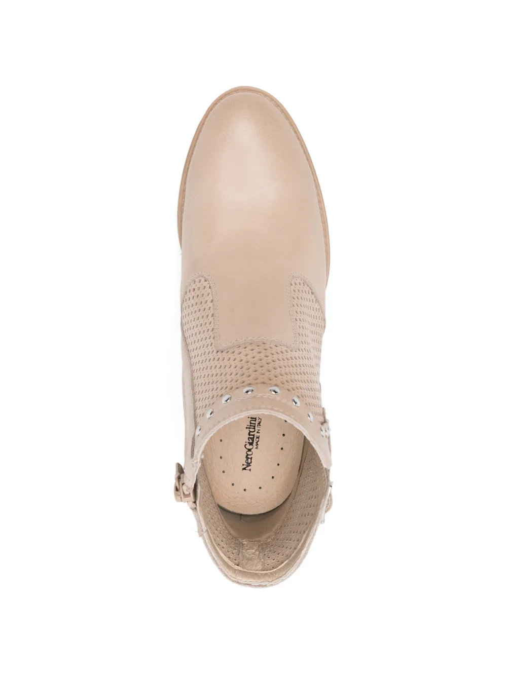 NERO GIARDINI Laarzen met gesp en studs Beige