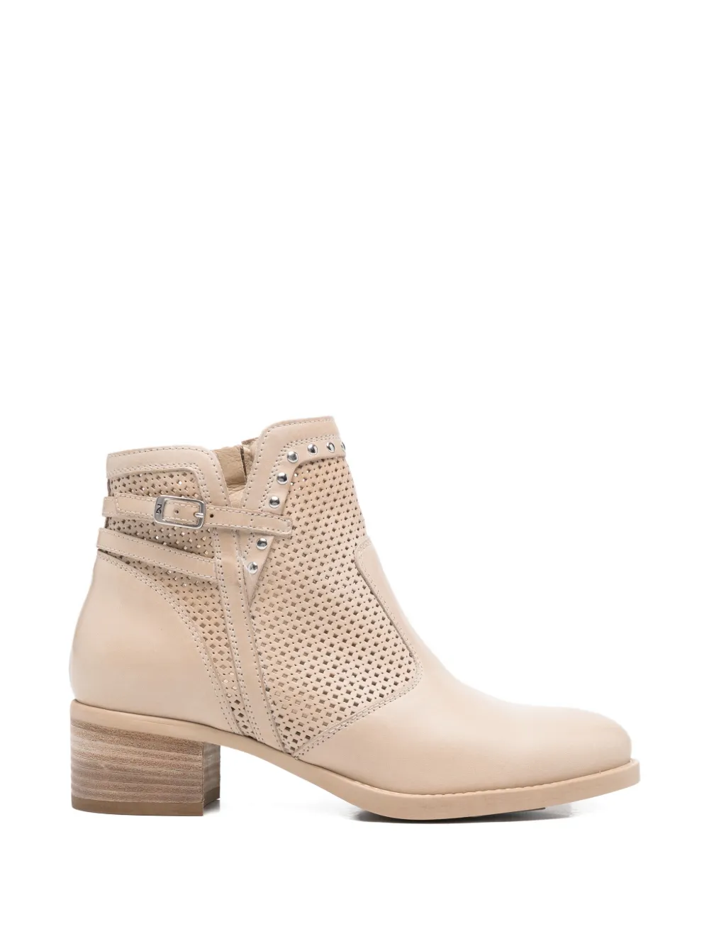 NERO GIARDINI Laarzen met gesp en studs Beige