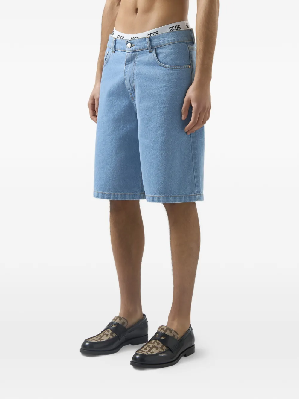 GCDS x Betty Boop katoenen shorts Blauw