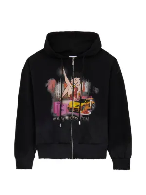 VETEMENTS グラフィック ジップパーカー | ブラック | FARFETCH JP