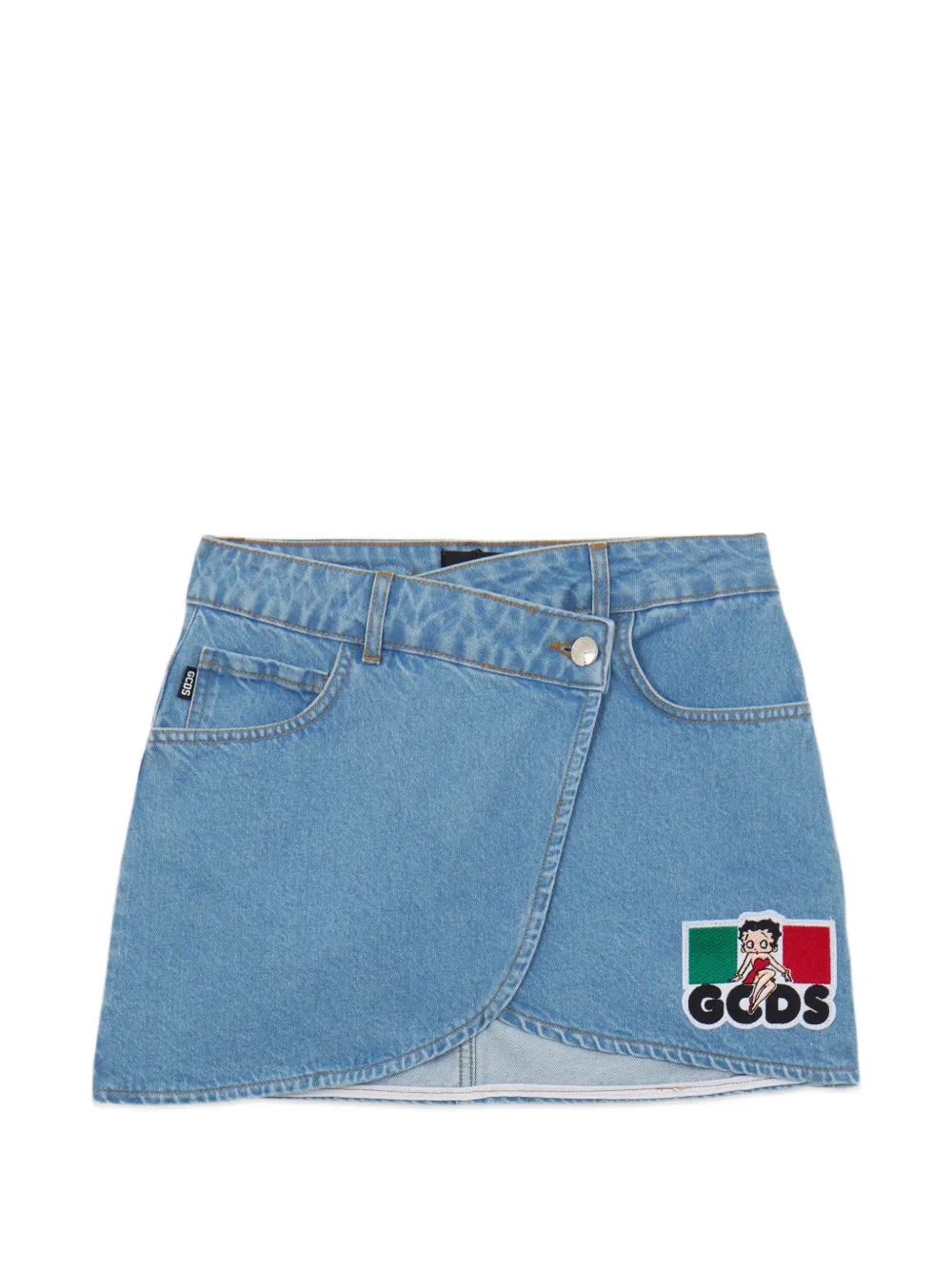 GCDS Minigonna Betty Boop - Blu
