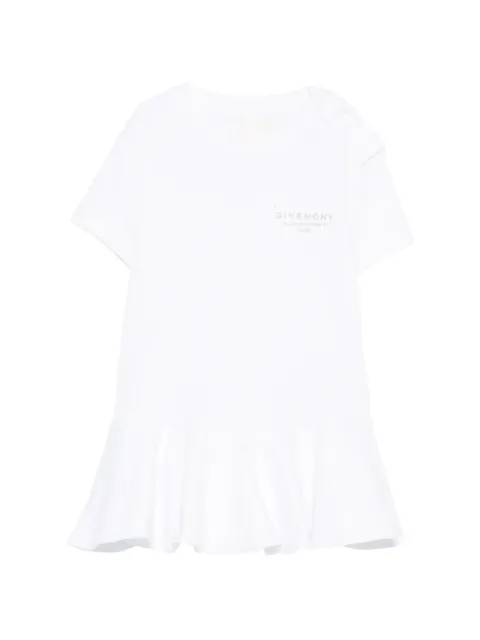 Givenchy Kids logo-detail ruffled dress