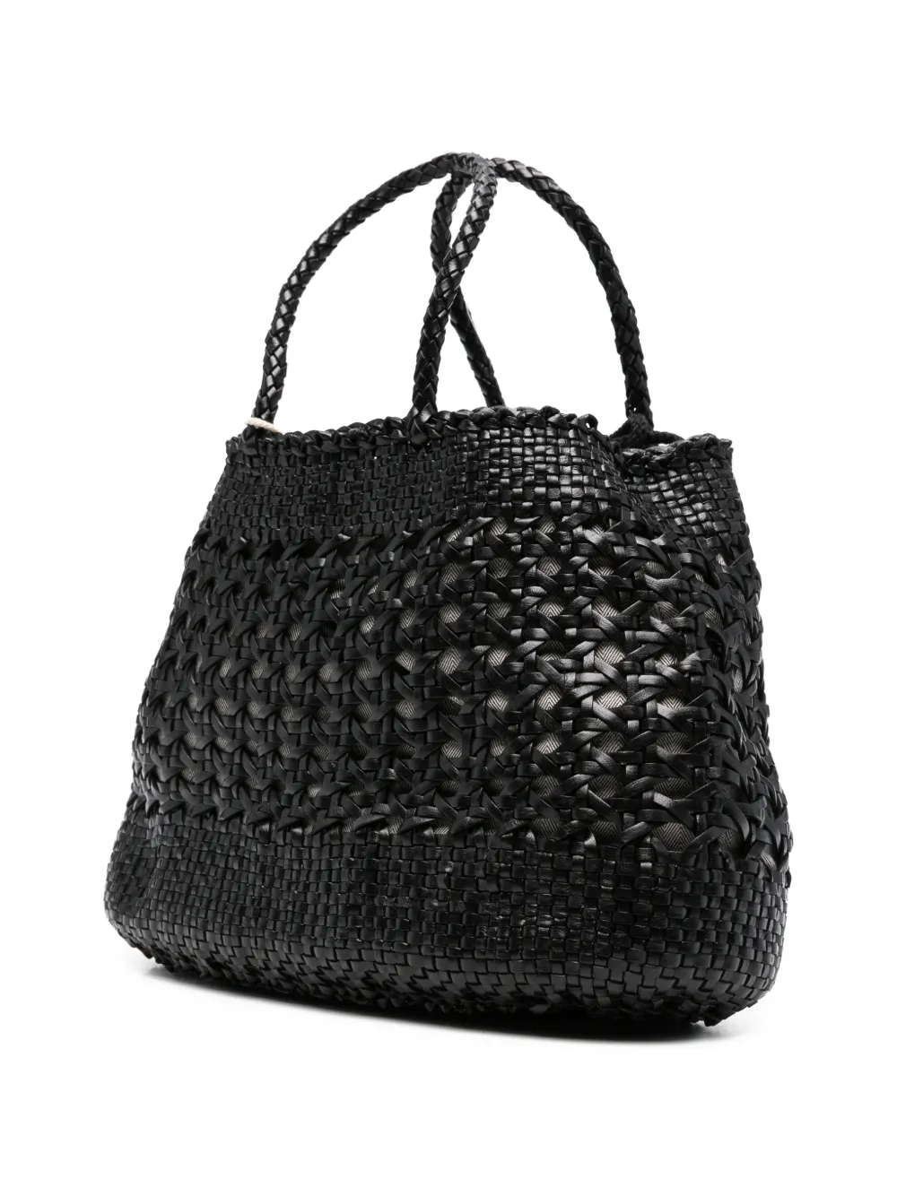 DRAGON DIFFUSION Santa Cano geweven gevlochten shopper Zwart