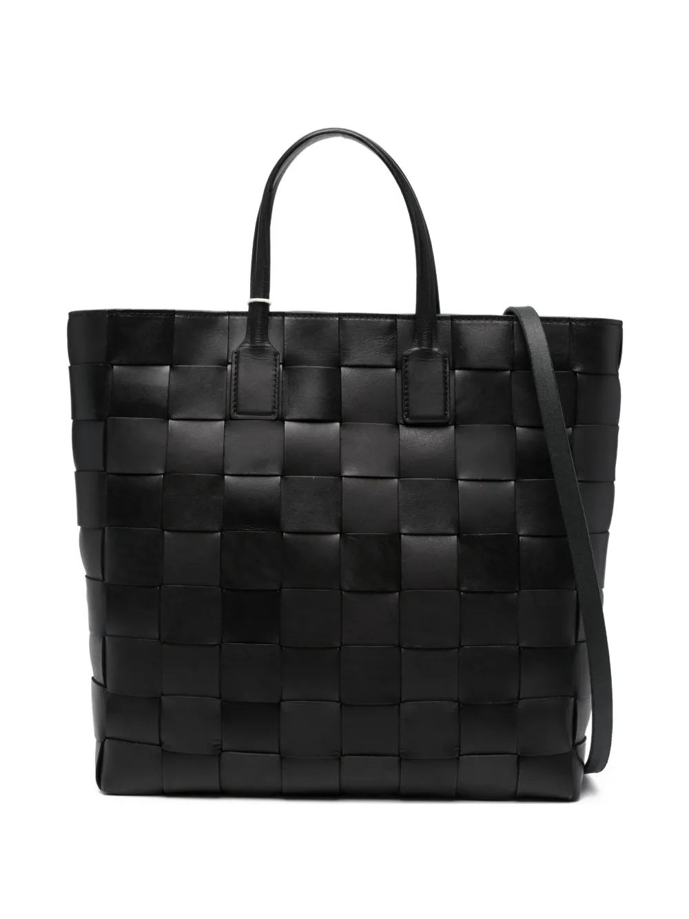 DRAGON DIFFUSION medium Pino woven top-handle tote bag - Nero