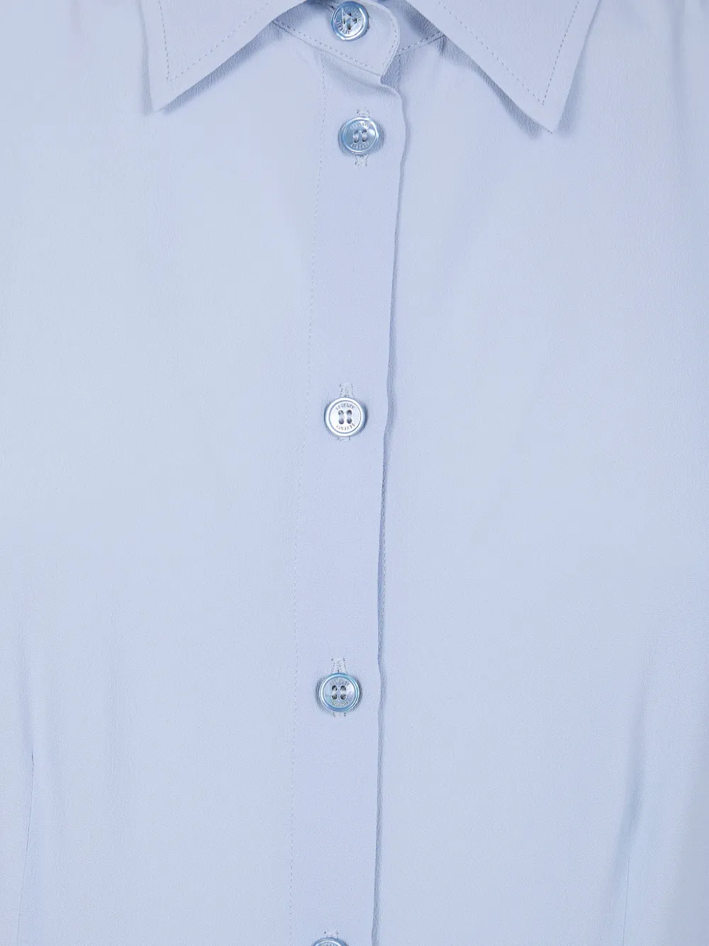  Seventy Buttoned Collared Midi Dress - Blue 