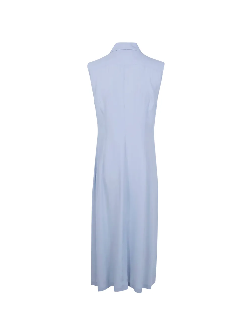  Seventy Buttoned Collared Midi Dress - Blue 
