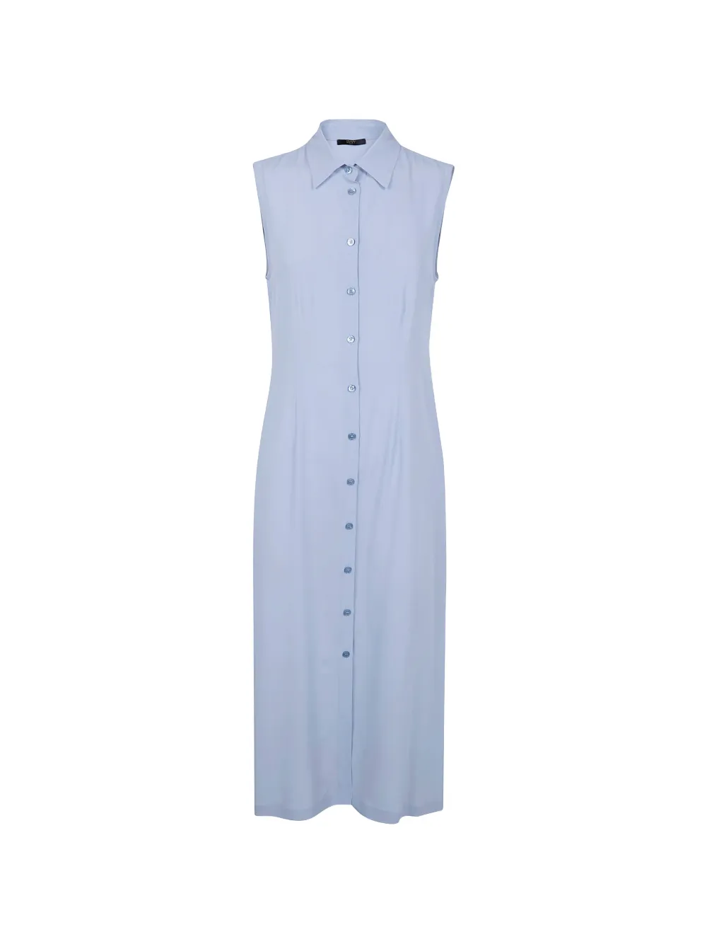 Seventy buttoned collared midi dress - Blu