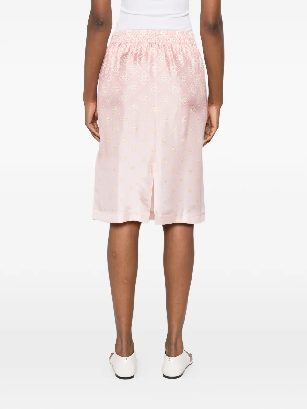 Casablanca Midi-rok met trekkoord Roze