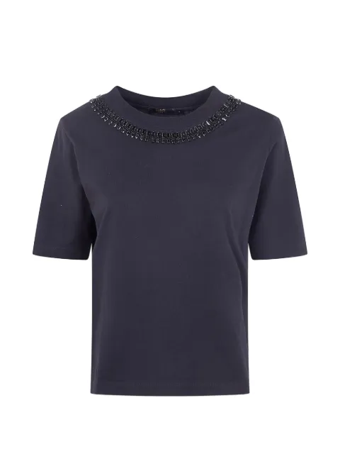 Seventy embellished neck T-shirt