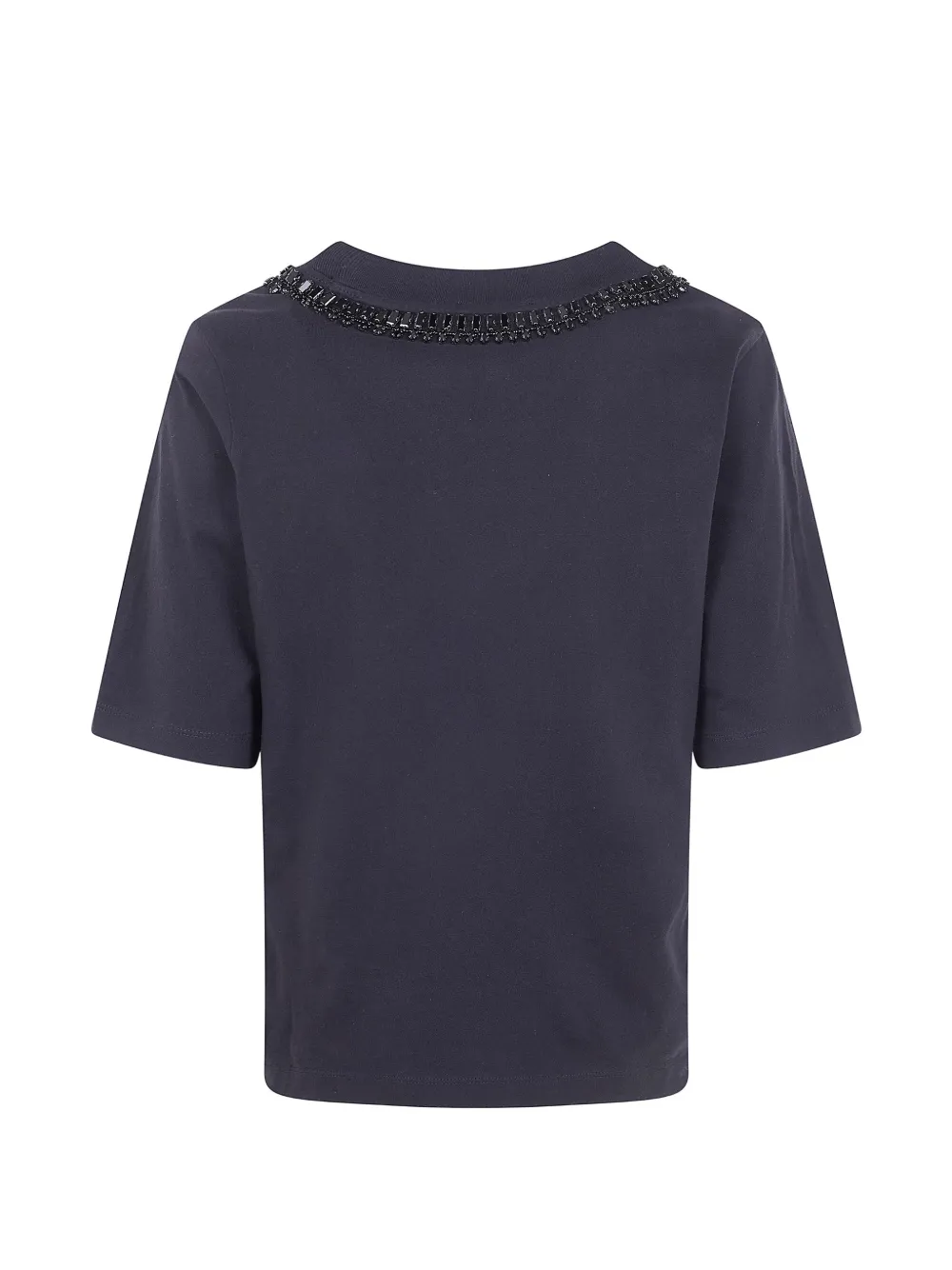 Seventy T-shirt met verfraaide hals Blauw