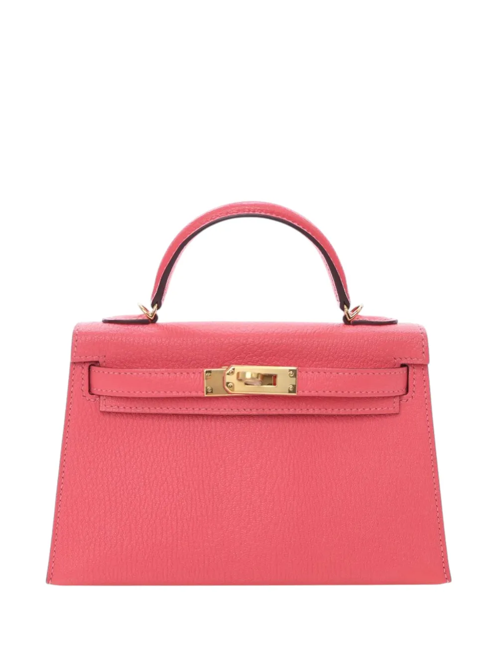 Hermès Pre-Owned 2017 Mini Chevre Mysore Kelly II Sellier 20 satchel - Rosa