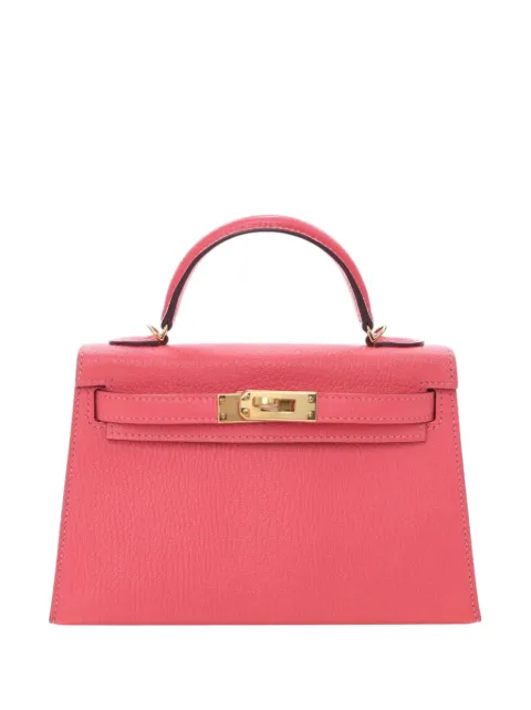 Hermès Pre-Owned 2017 Mini Chevre Mysore Kelly II Sellier 20 satchel