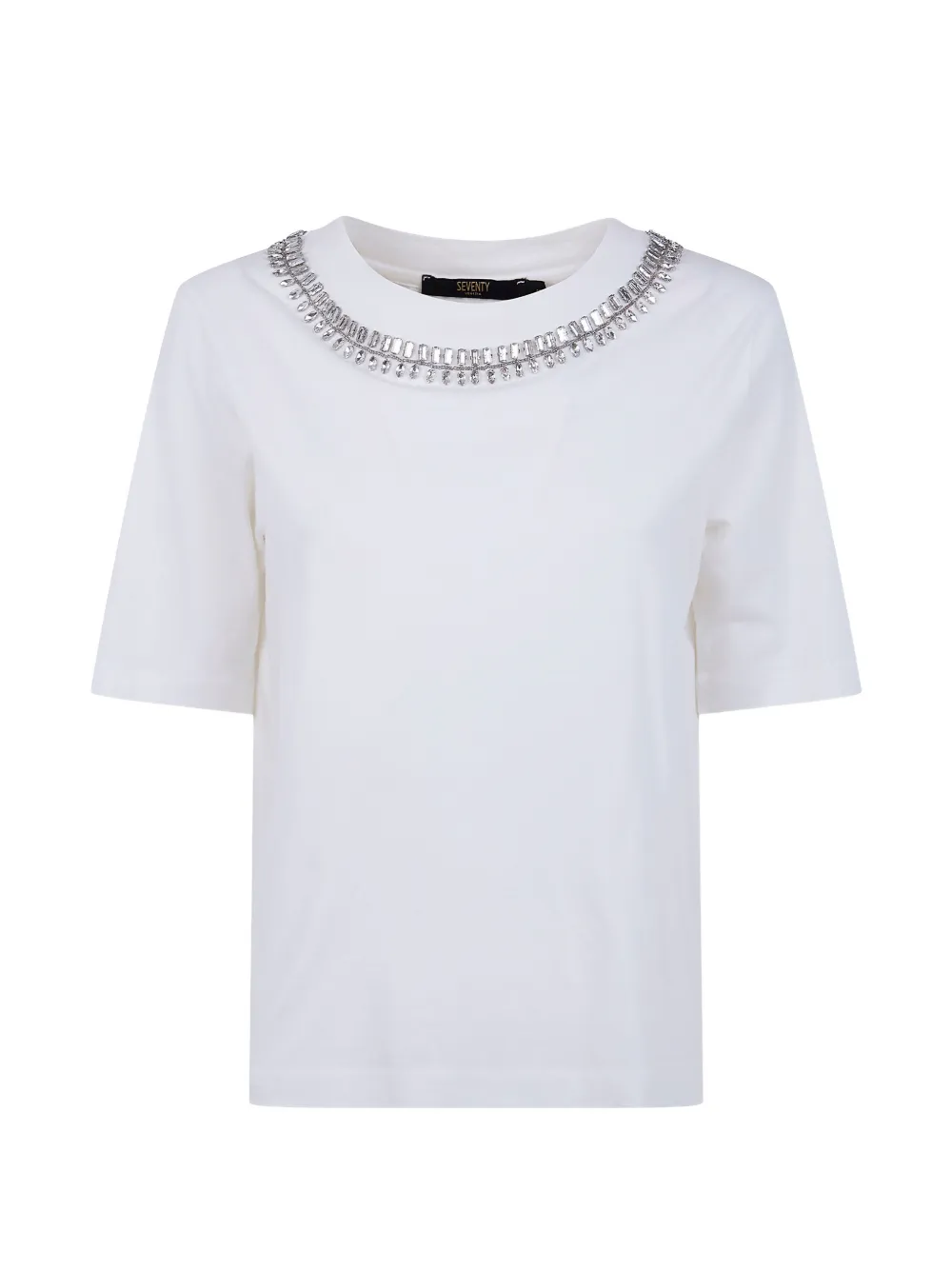Seventy embellished crew neck T-shirt - Bianco