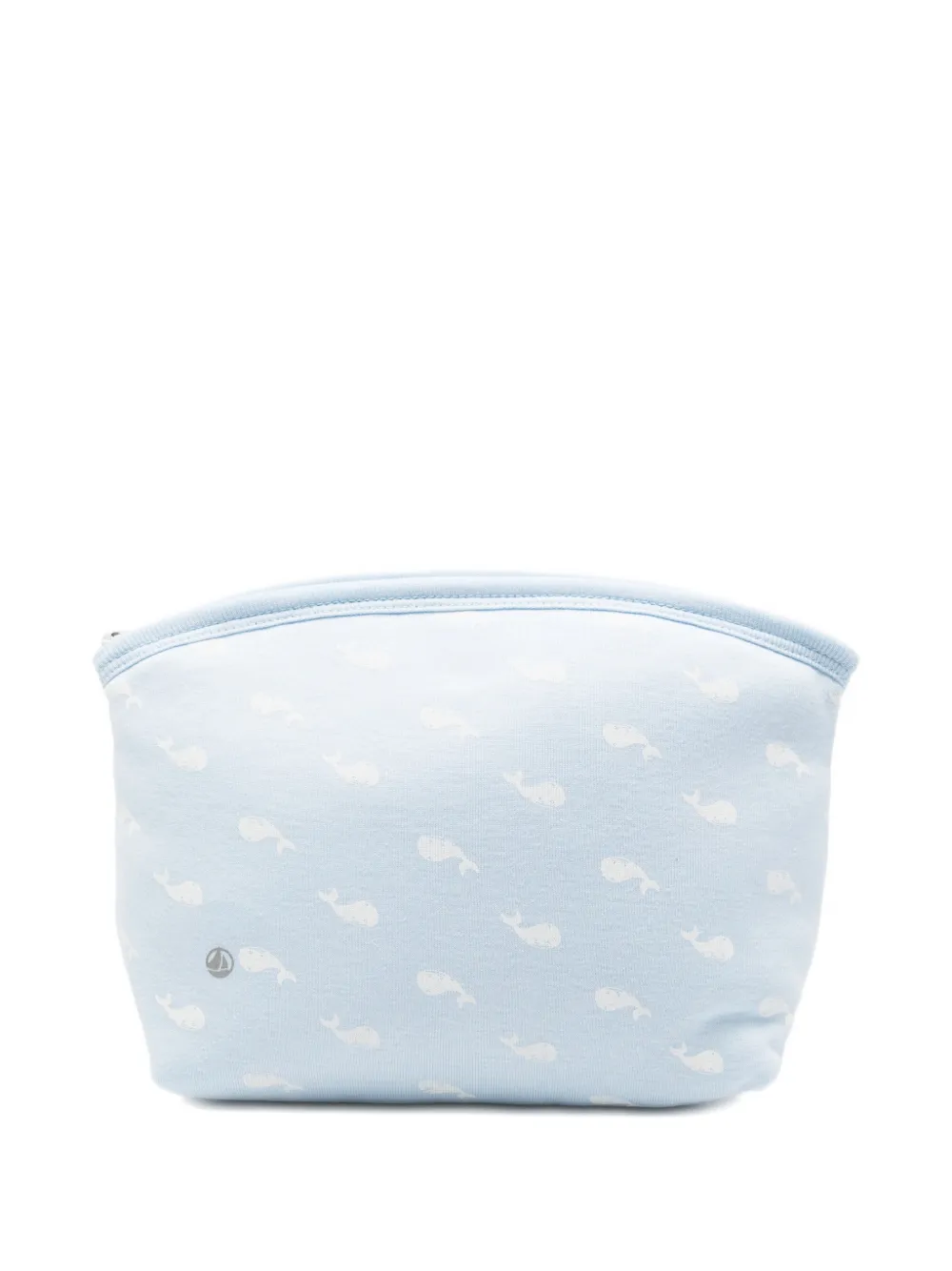 Petit Bateau Whale Print Make Up Bag In Blue