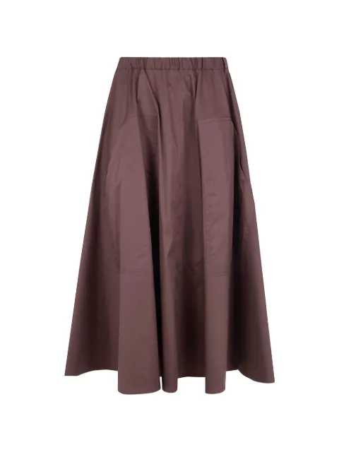 DRHOPE elasticated-waist patch-pocket skirt