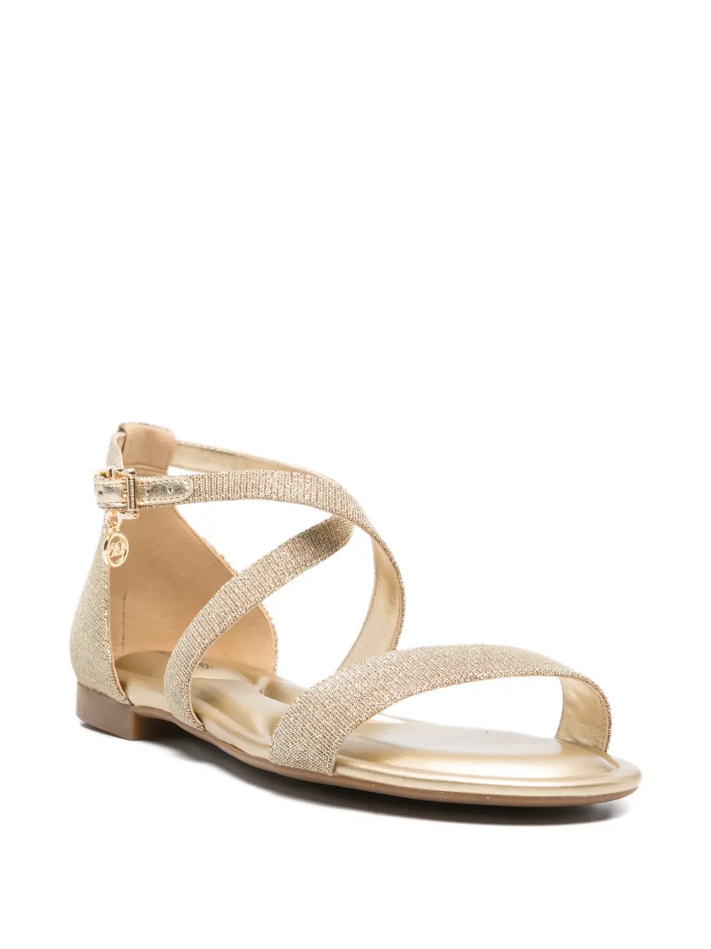Michael Kors Sandalen met gekruiste bandjes Goud