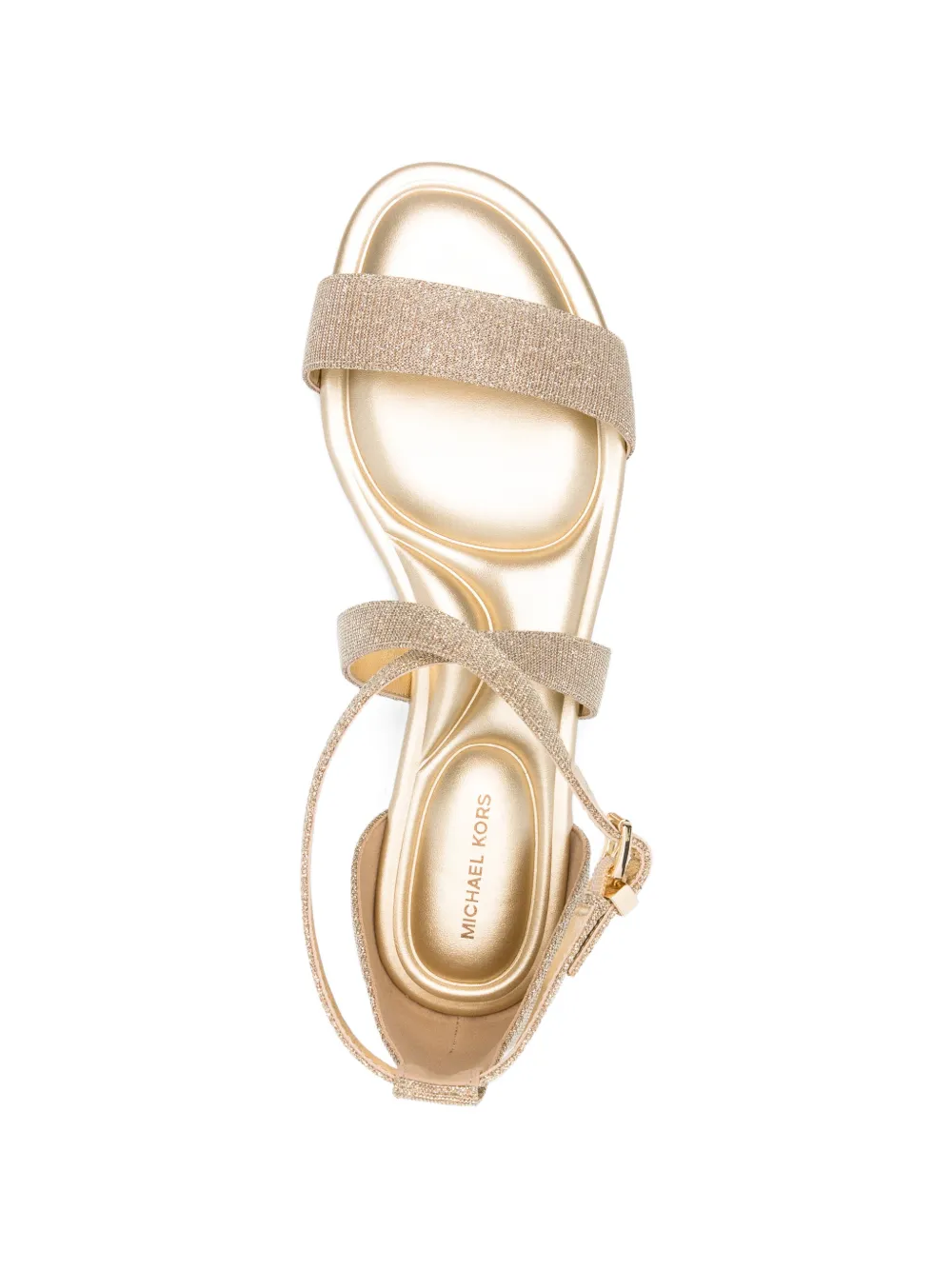 Michael Kors Sandalen met gekruiste bandjes Goud