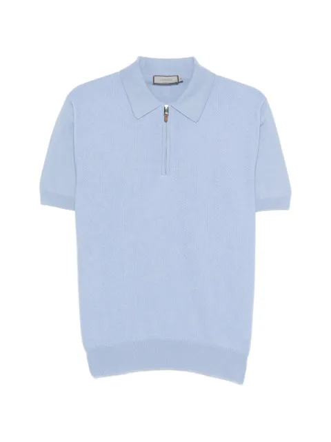 Canali zip polo shirt