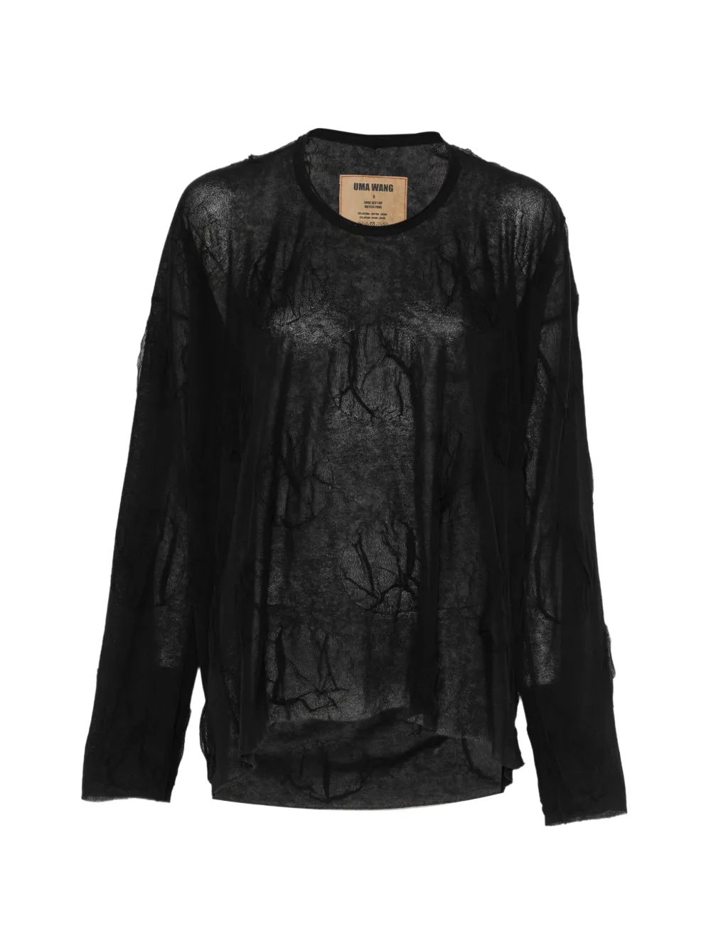 Uma Wang round-neck top - Nero