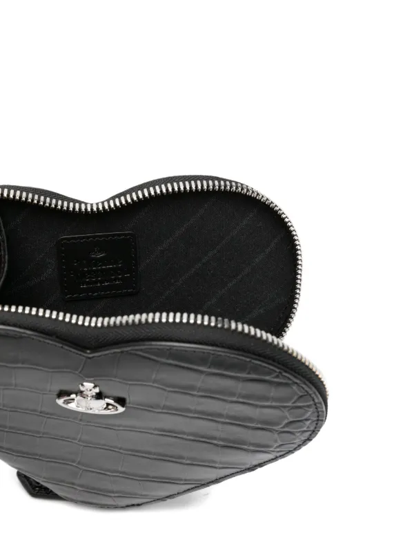 Vivienne Westwood ハートモチーフ ショルダーバッグ | ブラック