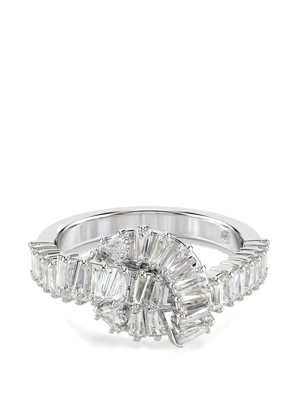 Swarovski Matrix embellished ring - Argento