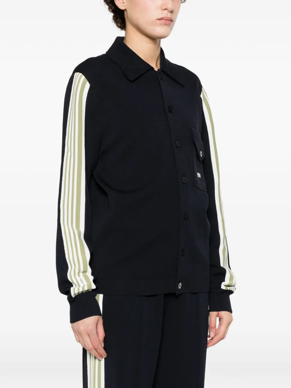  Autry Striped Pocket Jacket - Blue 