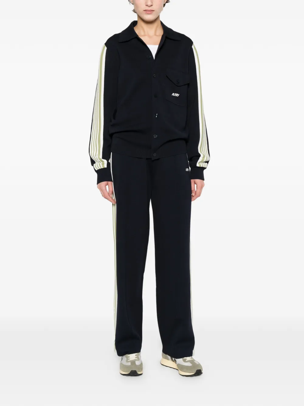  Autry Striped Pocket Jacket - Blue 