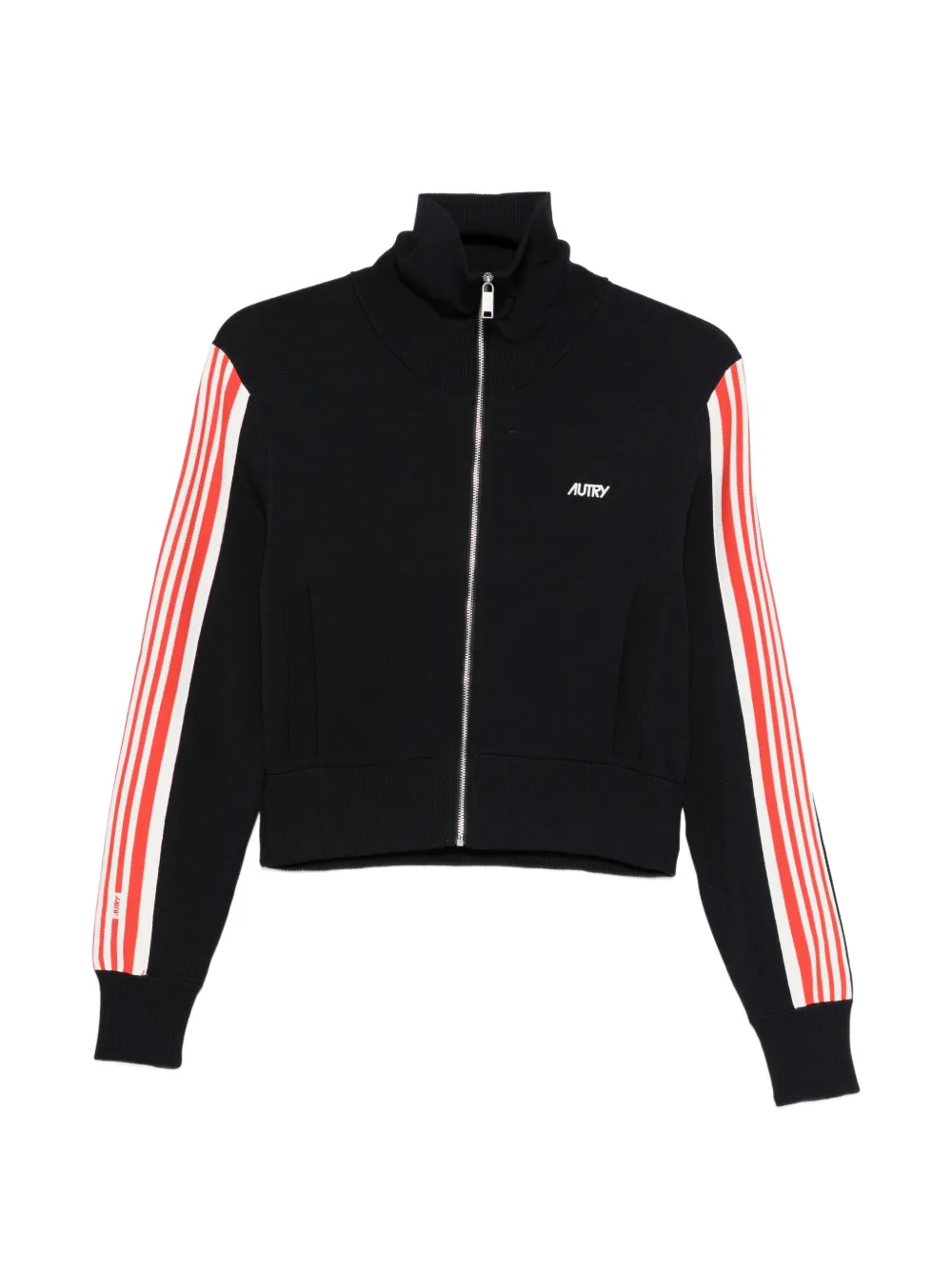 Autry striped zip jacket - Blu
