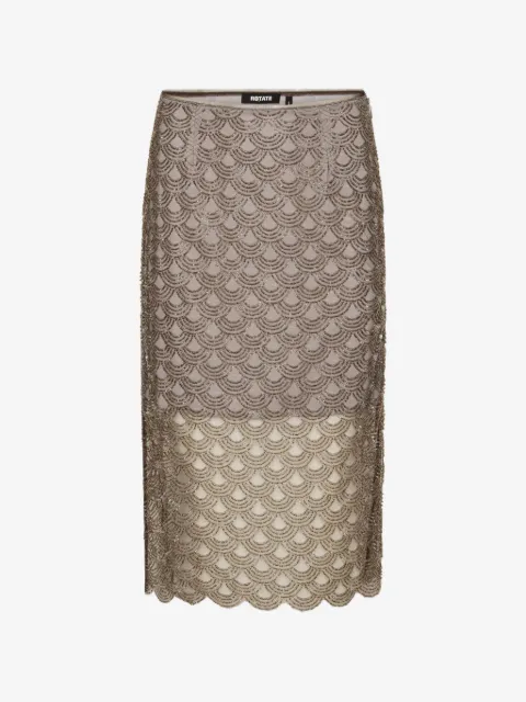 ROTATE BIRGER CHRISTENSEN falda midi con lentejuelas