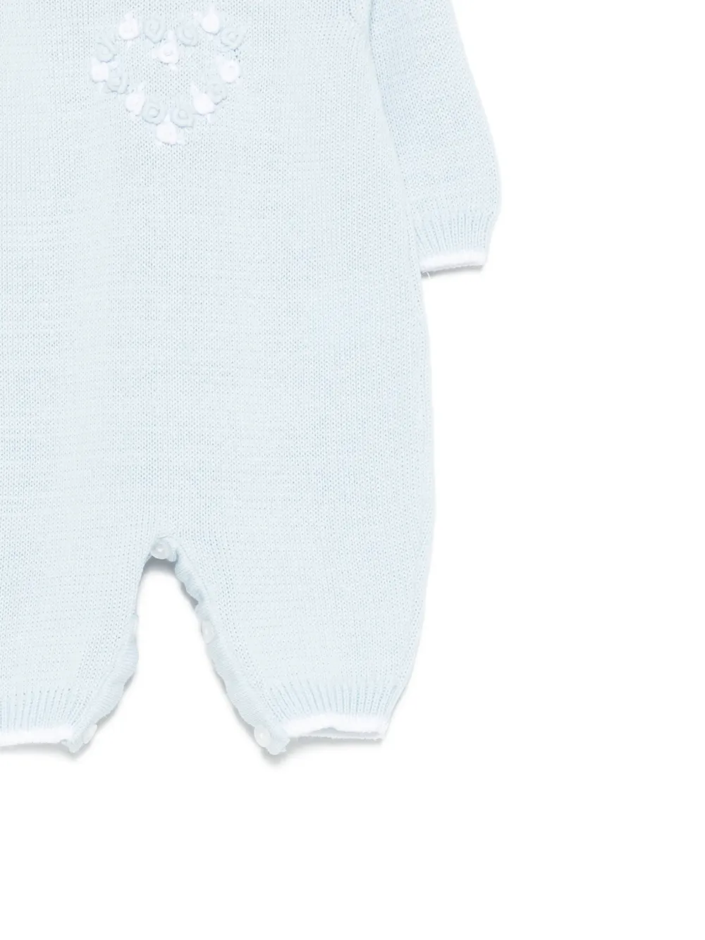 Siola Romper met bloemenapplicatie Blauw