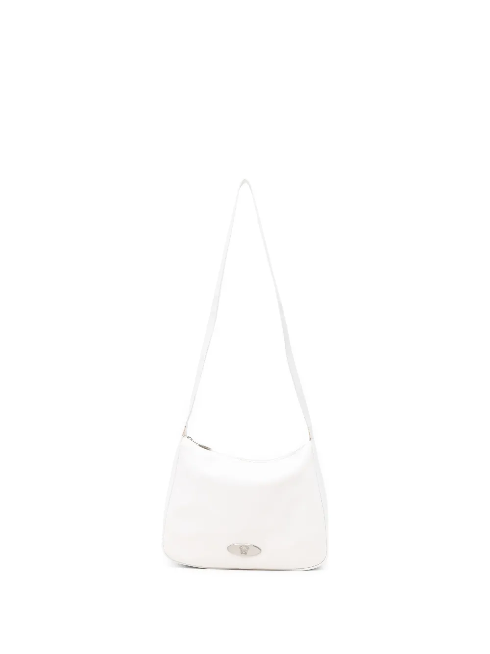 Versace Pre-Owned Borsa a spalla con placca logo 1990 - Bianco