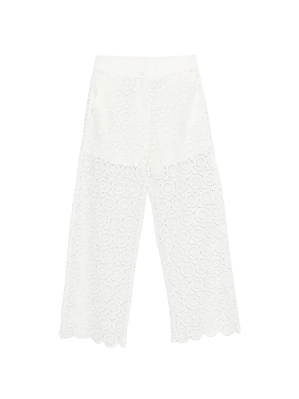 TWINSET Kids lace trousers - Toni neutri