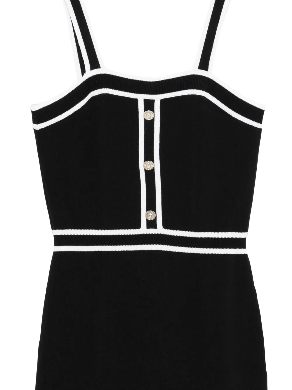 TWINSET Kids Jurk met contrasterende afwerking Zwart