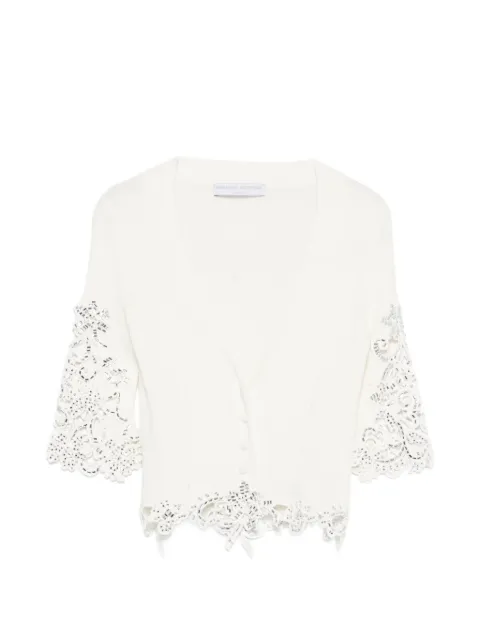 Ermanno Scervino lace cotton cardigan