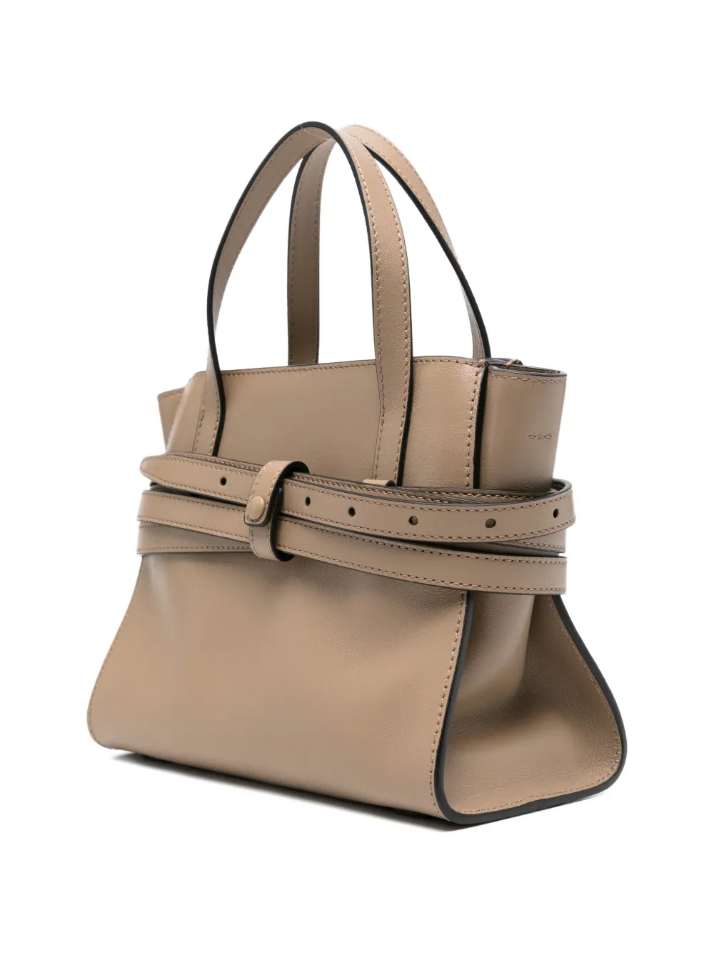 Moschino Shopper met gespband Beige
