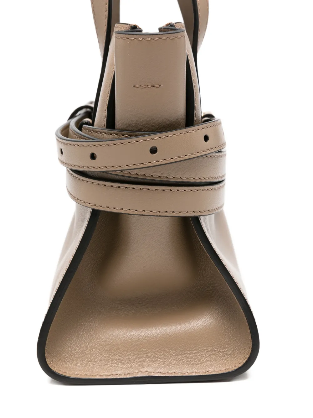 Moschino Shopper met gespband Beige