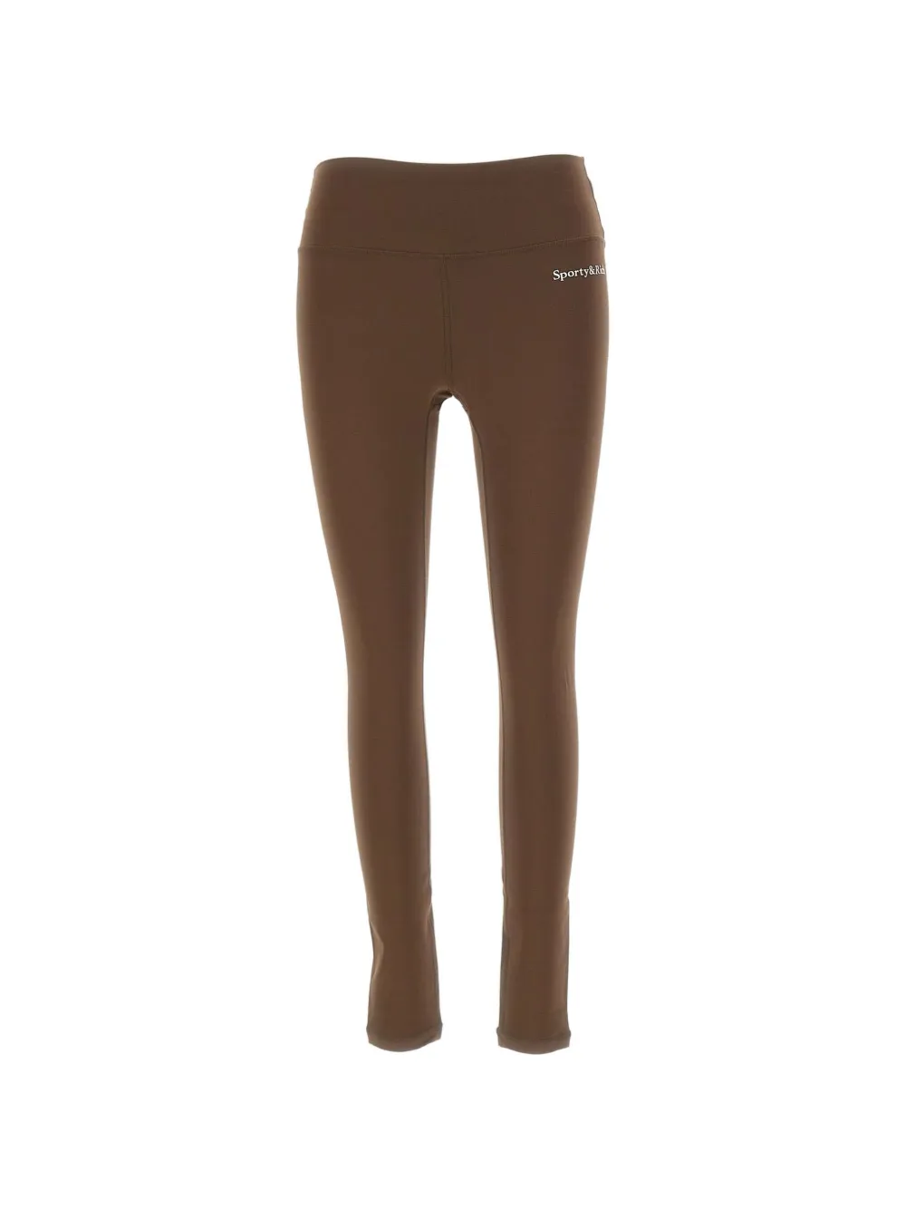 Sporty & Rich logo-print high-rise trousers - Braun